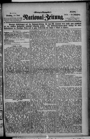 Nationalzeitung on Jun 15, 1875