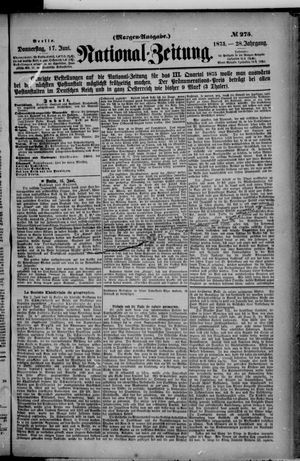Nationalzeitung vom 17.06.1875