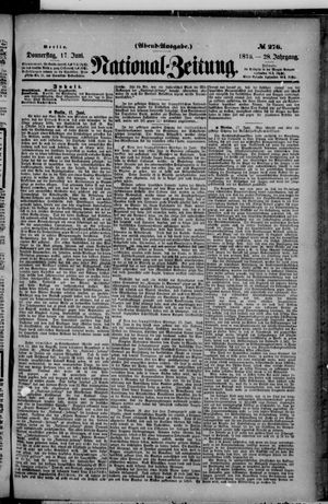 Nationalzeitung vom 17.06.1875