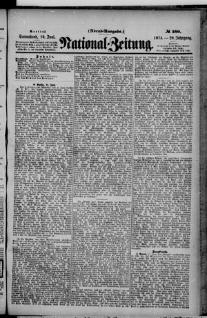 Nationalzeitung on Jun 19, 1875