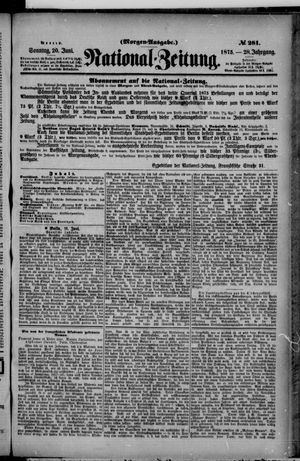 Nationalzeitung vom 20.06.1875