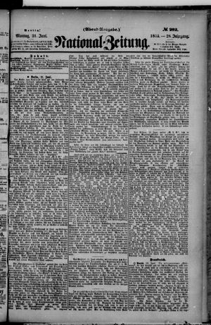Nationalzeitung on Jun 21, 1875