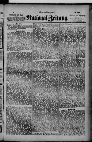 Nationalzeitung on Jun 23, 1875