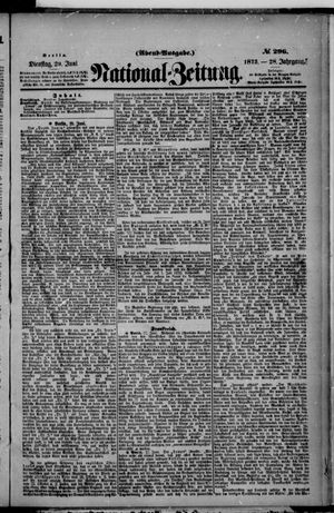 Nationalzeitung on Jun 29, 1875