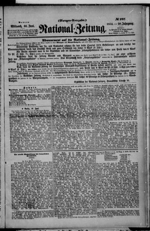 Nationalzeitung on Jun 30, 1875