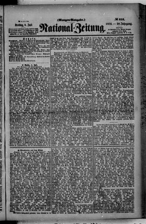 Nationalzeitung on Jul 9, 1875