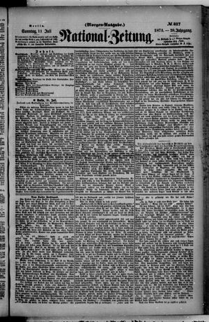Nationalzeitung vom 11.07.1875