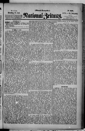 Nationalzeitung on Jul 13, 1875