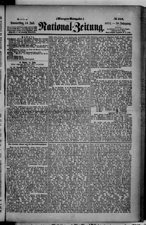 Nationalzeitung on Jul 15, 1875