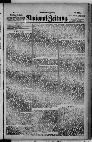 National-Zeitung vom 19.07.1875