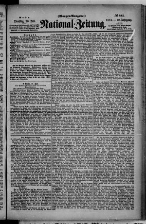 Nationalzeitung vom 20.07.1875
