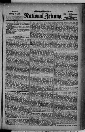 Nationalzeitung on Jul 23, 1875