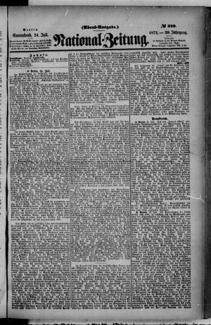 Nationalzeitung on Jul 24, 1875