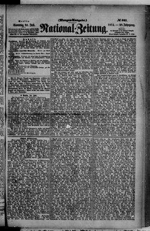 Nationalzeitung vom 25.07.1875