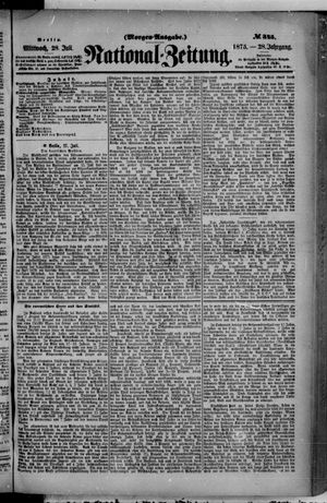 Nationalzeitung on Jul 28, 1875