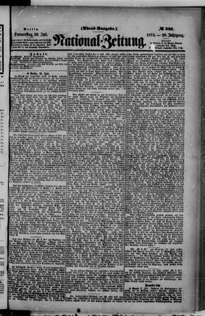 Nationalzeitung vom 29.07.1875