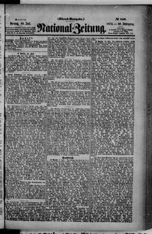 Nationalzeitung vom 30.07.1875