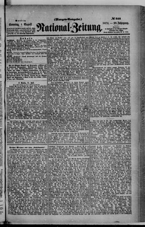 Nationalzeitung vom 01.08.1875
