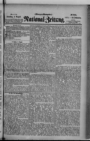Nationalzeitung vom 03.08.1875