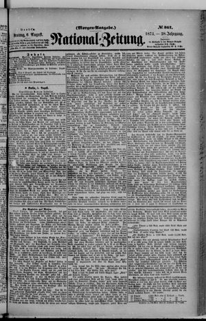 Nationalzeitung on Aug 6, 1875