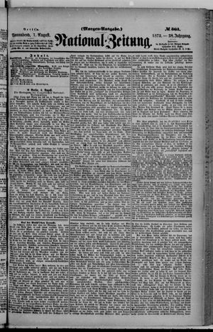 Nationalzeitung on Aug 7, 1875
