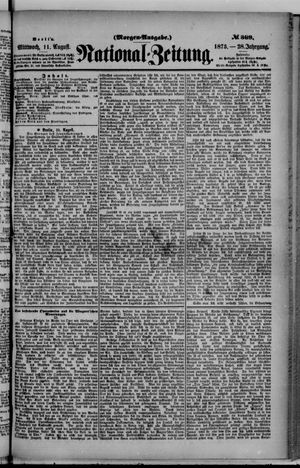 Nationalzeitung on Aug 11, 1875