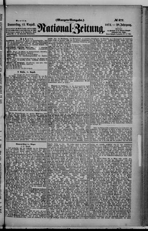 Nationalzeitung vom 12.08.1875