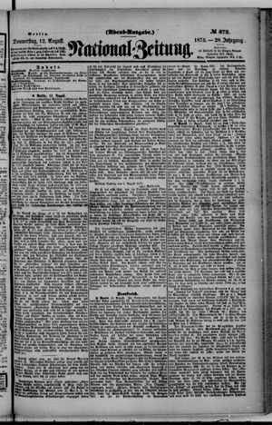 Nationalzeitung vom 12.08.1875