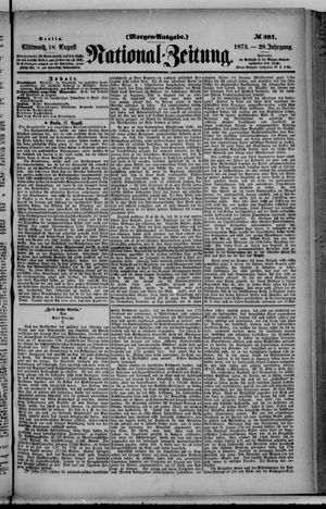 Nationalzeitung vom 18.08.1875