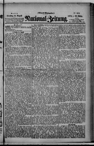 Nationalzeitung vom 24.08.1875