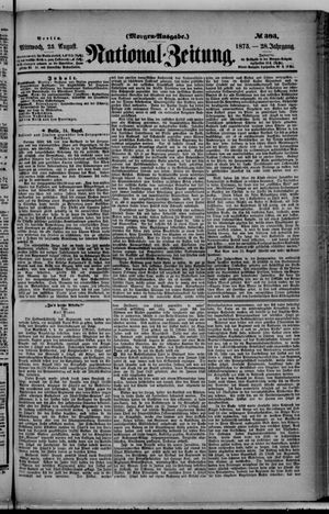 Nationalzeitung vom 25.08.1875