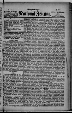 Nationalzeitung on Aug 26, 1875