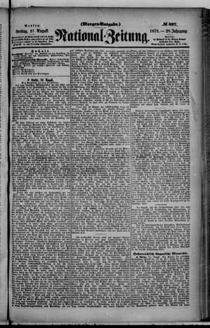 Nationalzeitung on Aug 27, 1875