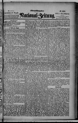 Nationalzeitung vom 28.08.1875