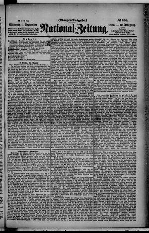 Nationalzeitung vom 01.09.1875
