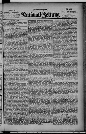 Nationalzeitung on Sep 7, 1875