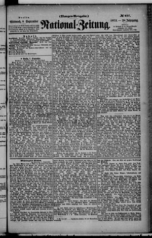 Nationalzeitung on Sep 8, 1875