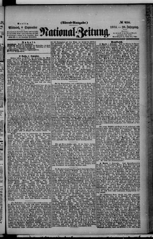 Nationalzeitung on Sep 8, 1875