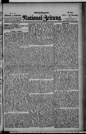 Nationalzeitung vom 08.09.1875