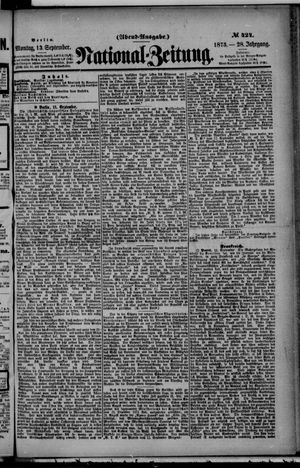 Nationalzeitung vom 13.09.1875