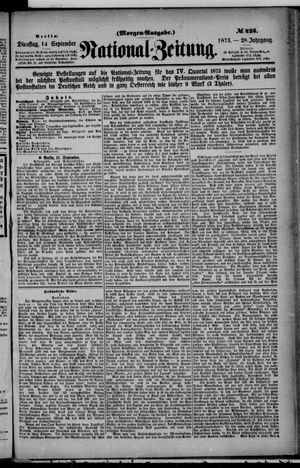 Nationalzeitung on Sep 14, 1875