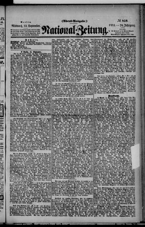 National-Zeitung vom 15.09.1875