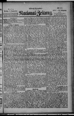 Nationalzeitung vom 17.09.1875