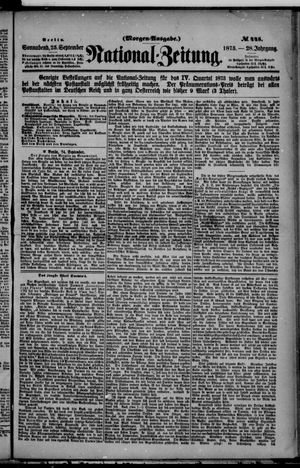 Nationalzeitung on Sep 25, 1875