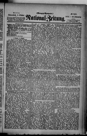 National-Zeitung vom 09.10.1875