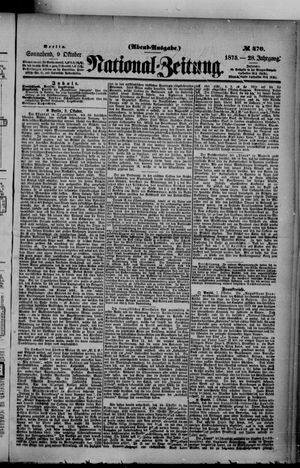 National-Zeitung vom 09.10.1875