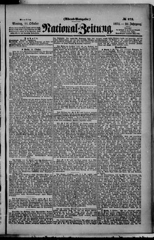 Nationalzeitung on Oct 11, 1875