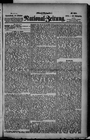Nationalzeitung vom 16.10.1875