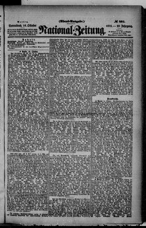 National-Zeitung on Oct 16, 1875