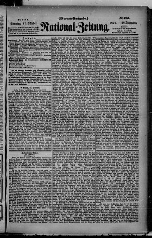 National-Zeitung vom 17.10.1875